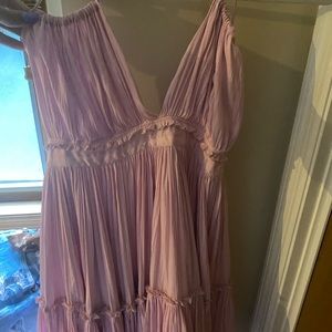 Pink free people dress! Size M but fits like a L